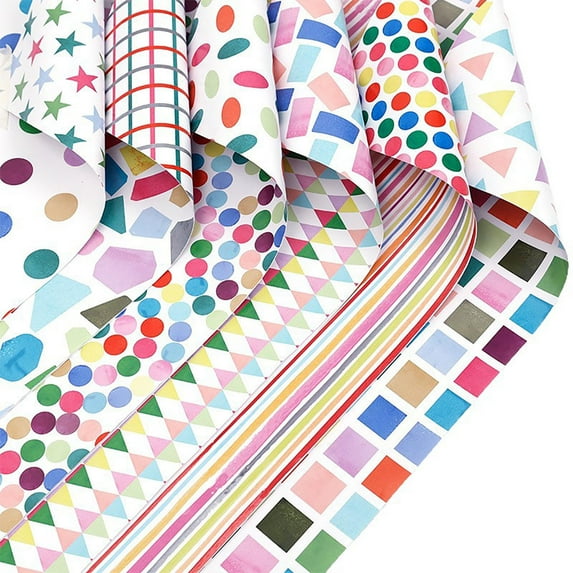 JLFNYA Christmas Wrapping Paper, 28" x 20" Wrapping Paper Christmas, Double-Sided Watercolor Series Wrapping Paper, Holiday Wrapping Paper, Birthday Wrapping Paper, Christmas Gift, 1 Sheet