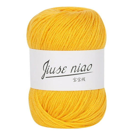 JLFNYA Cotton Yarn 1Pc 50g Chunky Colorful Hand Knitting Baby Milk Crochet Knitwear Wool E Yarn Clearance
