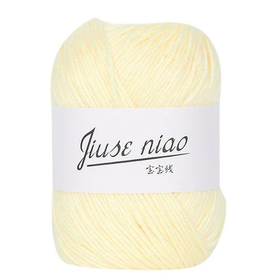 JLFNYA Cotton Yarn 1Pc 50g Chunky Colorful Hand Knitting Baby Milk Crochet Knitwear Wool Yarn Clearance