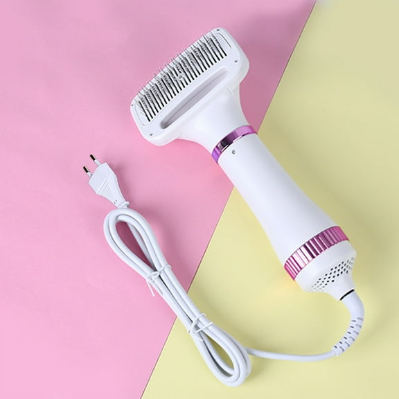 JLFNYA Dog Hair Dryer,Dog Dryer for Pet Grooming,2-In-1 Dog Hair Dryer with Slicker Brush ,Dog Blow Dryer,Portable ,Overheat Protection ,Professional Home Furry Drying for Small Large Cat Dog