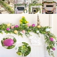 thumbnail image 1 of JLFNYA Easter Garland，Easter Garland for Mantel, 66.9" Rattan Eggs & Greenery, Table Runner, Farmhouse Easter Decor, Spring Party, 1 of 8