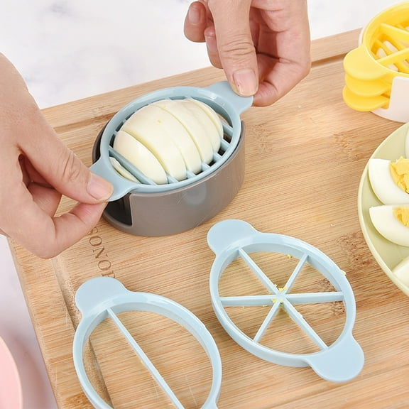 JLFNYA Egg Slicer, Egg Cutter, Egg Slicer for Hard Boiled Eggs, Slicer Kitchen Gadget, Kitchen Restaurant Boiled Eggs Slicers, Multipurpose Stainless Steel Eggs, Egg Chopper for Hard Boiled Eggs
