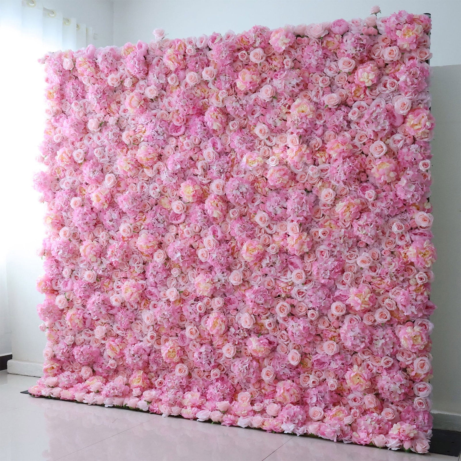JLFNYA Flower Wall Panel,1pc Artificial Wall Flower Backdrop,35*35 Inch ...
