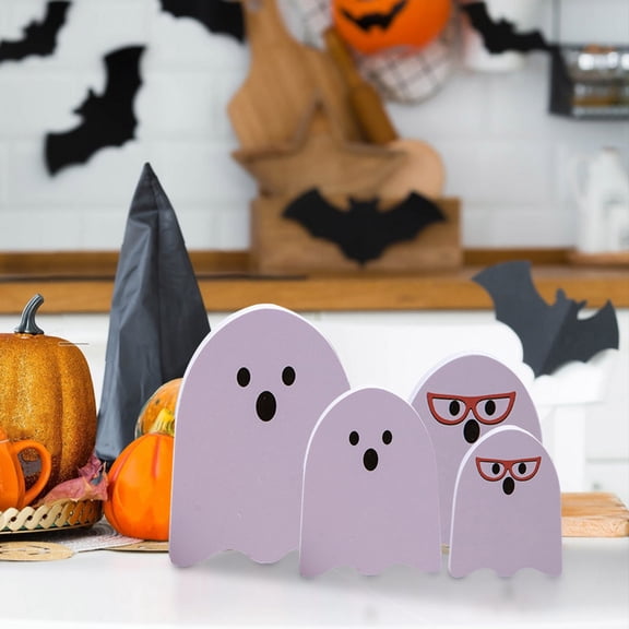 JLFNYA Halloween Decorations Clearance,Halloween Home Decor,Halloween Cute Glasses Ghost Series PVC Decoration Home Desktop Decoration For Home Kitchen Fireplace Table Celebration Decoration Holiday