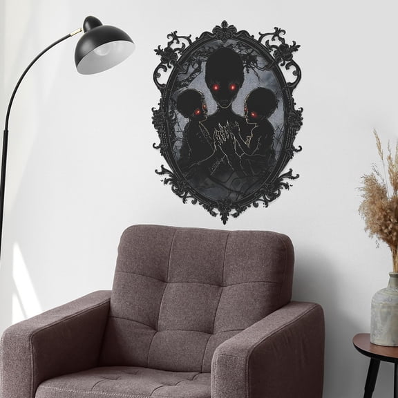 JLFNYA Halloween Decorations Clearance,Halloween Home Decor,Halloween Scary Ghost Mirror Bedroom Entryway Home Landscaping Decorative Wall Stickers