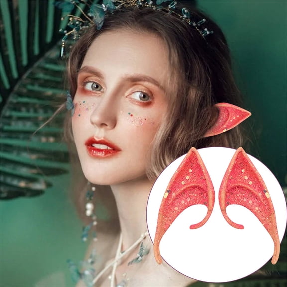 JLFNYA Halloween Decorations Clearance,Halloween Home Decor,Halloween Ears COSPLAY Props Party Ears City Pointed Ears(10cm)