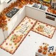 thumbnail image 1 of JLFNYA Halloween Door Mat,Welcome Door Mat Outside Entrance, Fall Pumpkin Maple Leaf Floor Mat Set, Thanksgiving Floor Mat Bathroom Kitchen Mat Porch Carpet Long Strip Foot Mat Entrance Mat, 1 of 5