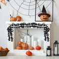 thumbnail image 1 of JLFNYA Halloween Garland, Halloween Vines, Artificial Leaf Rattan, 68.9in Halloween Wreath, Seasonal Decor, Hanging Maple Leaf Indoor, Home Halloween Christmas Party Fireplace Decoration, 1 of 5
