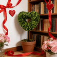 thumbnail image 1 of JLFNYA Heart Shaped Artificial Boxwood Stake, 14.17", Faux Boxwood Heart Stake, Valentine Yard Stakes, Outdoor Garden Wedding Valentine’s Day Decorative, 1 of 8