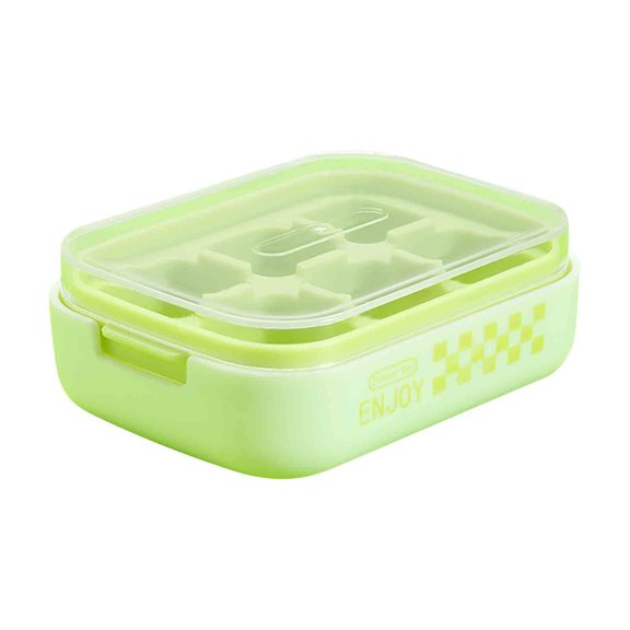 JLFNYA Ice Cube Trays, 6 Hole Round Ball Press Ice Mould, Easy Release Ice Block Tray For Freezer
