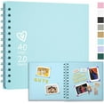 thumbnail image 1 of JLFNYA Large Photo Book Self Adhesive DIY Scrapbook Album,40 Blank Pages Linen Cover with Picture Display Window Memory Book for Baby Wedding Family Travel, 1 of 1