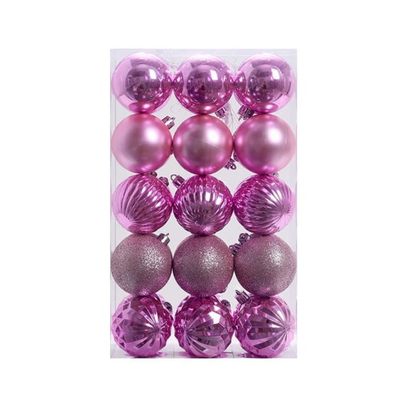 JLFNYA Mini Christmas Ornaments Clearance,Christmas Balls Ornament,30 of Christmas Ball Ornaments Shatterproof Christmas Decorations Christmas Tree Wedding Party Decorations Ball,6cm