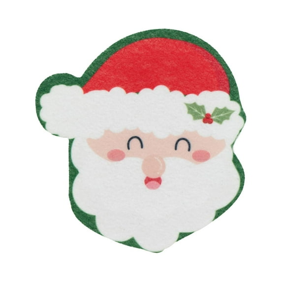 JLFNYA Organic Kitchen Towels,Christmas Cleaning Sponges Cute Kitchen Scrub Sponges Christmas,Non Scratch Household Cleaning Sponges Scrubber for Dish Pots Dishwashing