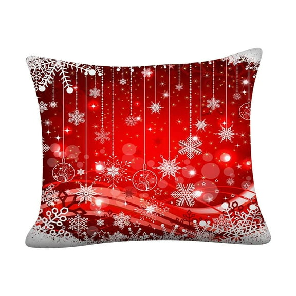 JLFNYA Pillow Covers,Pillow Protector Clearance!3Pcs New Christmas Red Christmas Peach Skin Plush Case