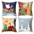 thumbnail image 1 of JLFNYA Pillow Covers,Pillow Protector Clearance!Christmas Print Pillow Case Polyester Sofa Car Cushion Cover Home Decor 4Pcs, 1 of 4