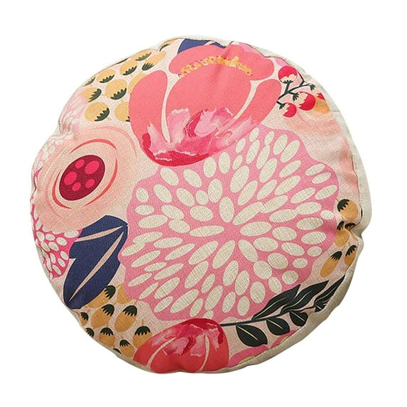 JLFNYA Pillow Covers,Pillow Protector Clearance!Cotton Linen Car Sofa Cushion Cover Home Furnishing Round Case