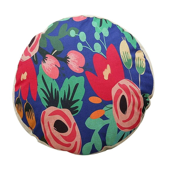 JLFNYA Pillow Covers,Pillow Protector Clearance!Cotton Linen Car Sofa Cushion Cover Home Furnishing Round Case