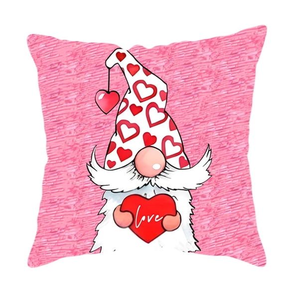 JLFNYA Pillow Covers,Pillow Protector Clearance!Love Valentine's Day Throw Pillow Linen Dirty Bedhead Pillow Couple Gift Decoration Throw Pillow Cover Sofa Throw Pillow