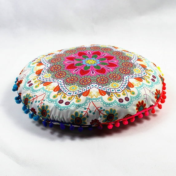 JLFNYA Pillow Covers,Pillow Protector Clearance!Round Bohemian Meditation Cushion Cover Ottoman Cushion Pillowcase Pillow Cover