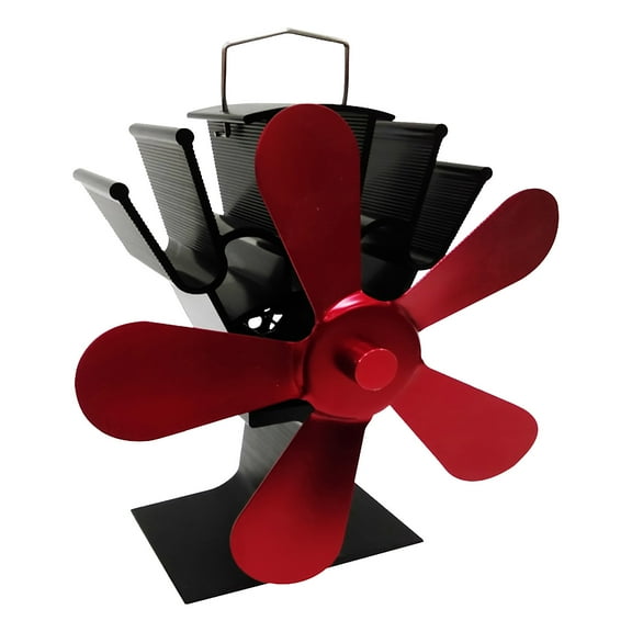 JLFNYA Portable FanStove Fan Wood Stove Fan Fireplace Fan Heat-powered Fan With 5 Blades