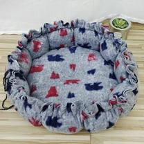JLFNYA Round Bed, Pet Bed, Rope Pad, Pet Warmth Accessories, Home,Cat Beds for Indoor Cats