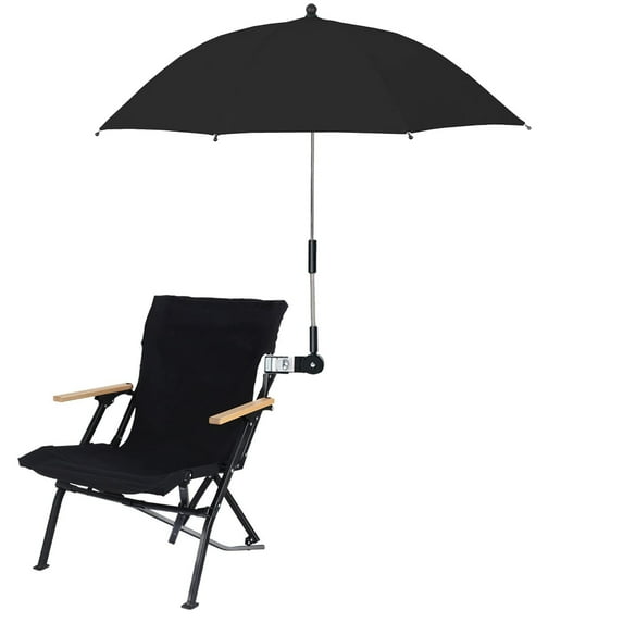 JLFNYA Sun Umbrella,Universal Clamp on Umbrella Adjustable Outdoor UV Protection Beach Chair Umbrella for Strollers,Wheelchairs,Patio Chairs,Beach Chairs,and Golf Carts