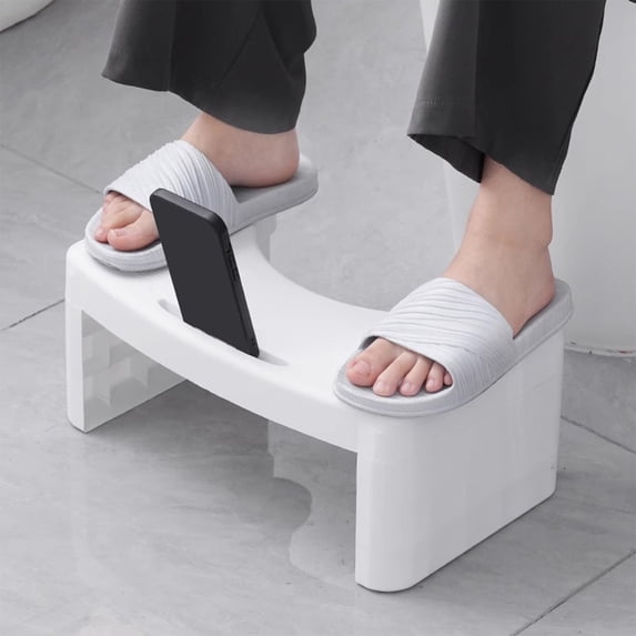 JLFNYA Toilet Stool,Portable Plastic Potty Stool for Adults,Toilet Poop Stool Squat Adult,Non-Slip,Pooping Stool for Kids,Convenient and Compact Great for Travel,Fits All Toilets