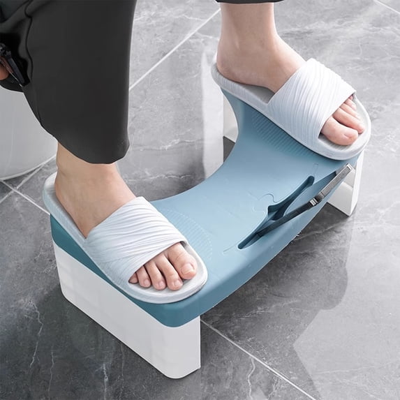 JLFNYA Toilet Stool,Portable Plastic Potty Stool for Adults,Toilet Poop Stool Squat Adult,Non-Slip,Pooping Stool for Kids,Convenient and Compact Great for Travel,Fits All Toilets