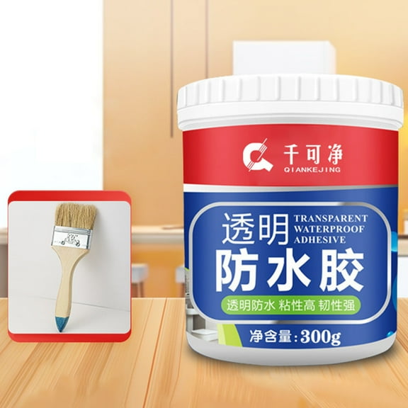 JLFNYA Transparent Waterproof Glue, Bathroom Caulk, Waterproof Caulk, Exterior Wall Roof Water Proofing Adhesive, Roof Leak Repair, Suitable for Indoor, Outdoor, Bath, Shower, Sink, Window, Wall