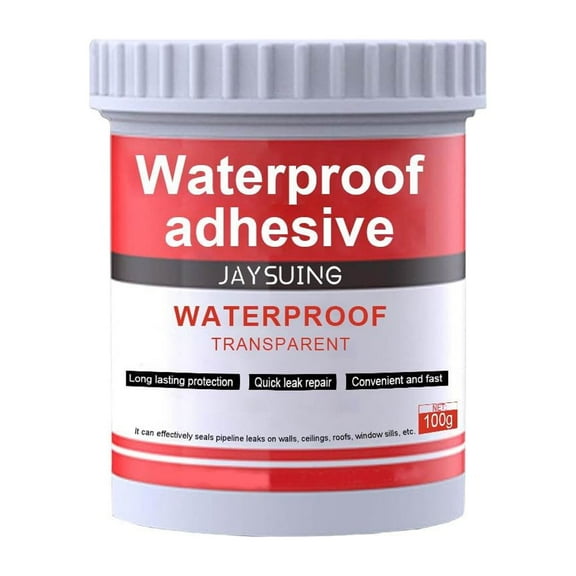 JLFNYA Transparent Waterproof Glue, Bathroom Caulk, Waterproof Caulk, Transparent Sealant, Super Strong Invisible Avoid-Leakage Agent, Suitable for Indoor, Outdoor, Bath, Shower, Sink, Window, Wall