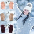 thumbnail image 1 of JLFNYA Winter Gloves,USB Heated Gloves Heated Mittens Women Winter Warm Double-sided Heating Full Hands USB Rechargeable Gloves,Winter Gloves Women, 1 of 2