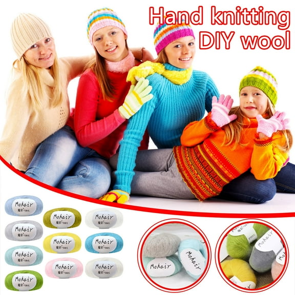 JLFNYA Yarn for Crochet, Milk Cotton Yarn for Crocheting, Hand-Knitted DIY Sweater Crochet Scarf Wool, Multicolor Hand Knitting, Wool Yarn for Crocheting Sweaters Gloves, Birthday Gifts for Women