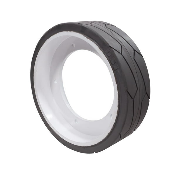 JLG 2915012 Non-Marking Rubber Scissor Lift Tire/Wheel w/ Bolt Holes for Indoor and Outdoor - Fits 1930ES, 1230ES