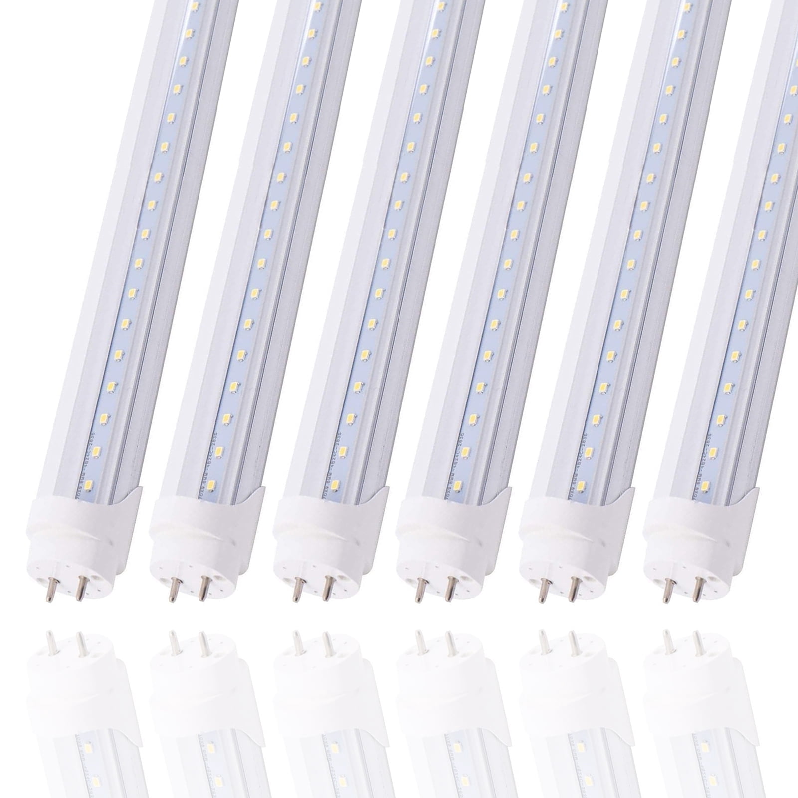 JLLED 6Pack 4FT 24W T8 LED Tube Light White Daylight 6000k 4' LED Bulbs G13 Base Ballast Bypass T10 T12 Fluorescent lamp Replacement