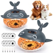 JLLOM 2 Pack Flea Traps, with 4 Sticky Disc & 6 Bulbs & 2 Electric Wires, Flea Lamp Indoor Bed Bug Trap Pest Control, Non Toxic & Harmless Friendly to Pets & Kids
