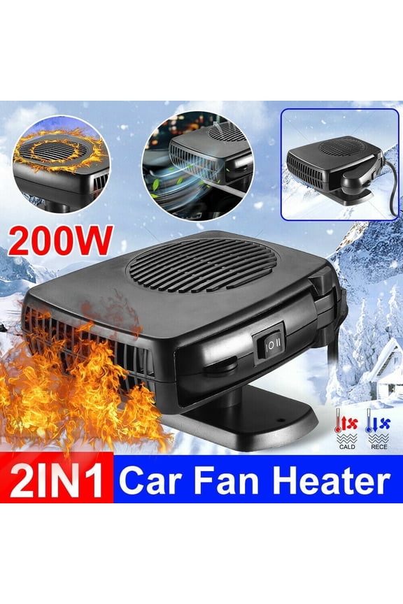 360 200W Car Heater DC 12V Heating Cooling Fan Windshield Defroster Demister US