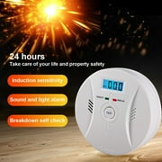 JLLOM Digital Display Smoke and Carbon Monoxide Alarm - Detection & Protection, 10 Year Battery Operate