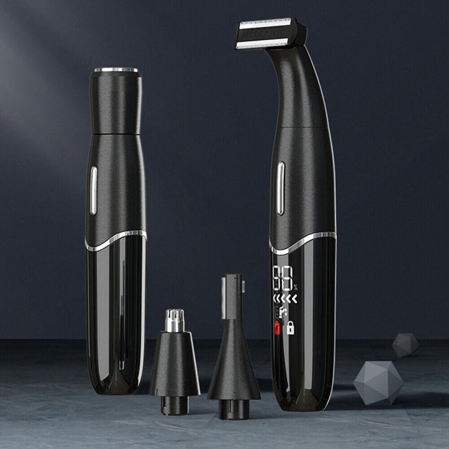 JLLOM Electric Men Pubic Hair Trimmer Groin Body Hair Ball Shaver Clipper With USB