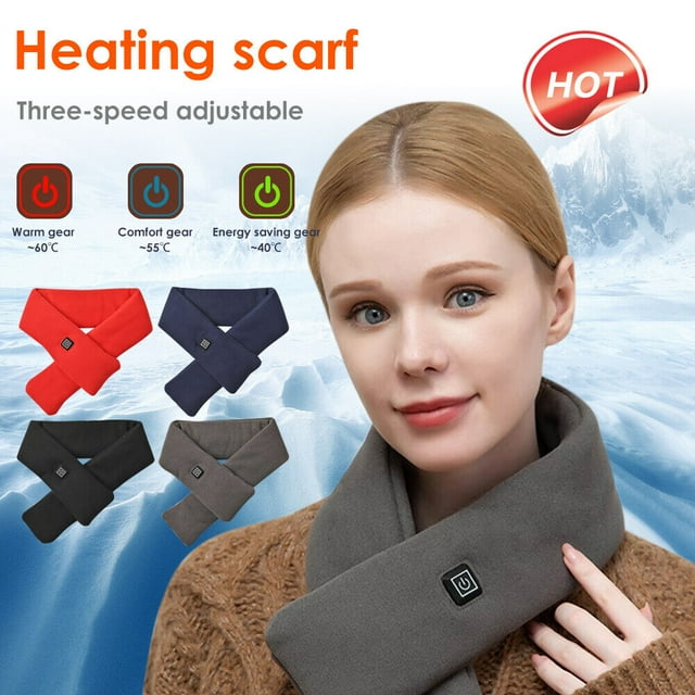 JLLOM Heated Scarf Neck Heating Pad USB Electric Heated Neck Warmer