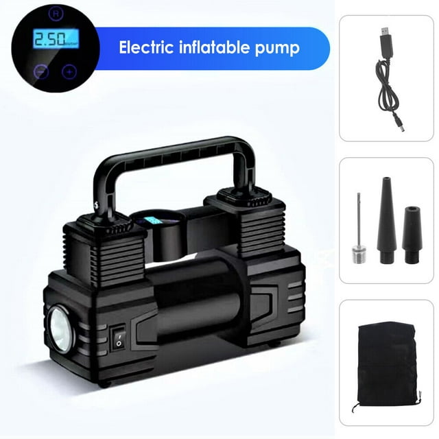 JLLOM Heavy Duty Portable Air Compressor Car Tire Inflator Electric