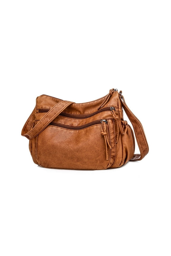 JLLOM Purses Handbags for Women Vintage Crossbody Shoulder Bag Soft PU Leather Lightweight Handbag Purse