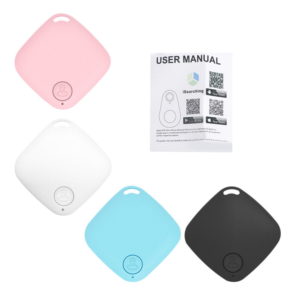 JLLOM Smart Tile GPS Tracker Wireless Bluetooth AntiLost Wallet Key Pet Finder, 4pcs/bag