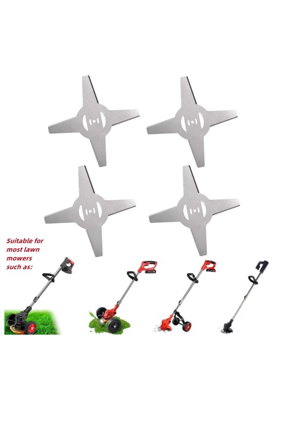Weed Eaters Replacement Blade, 4Pack Metal Blades For Electric Weed Eater Brush Cutter Grass Trimmer