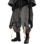 JLMMEN Cargo Pants with Straps Cyberpunk Cargo Pants Men Streetwear Techwear Tactical Cargo Pants Goth Pants