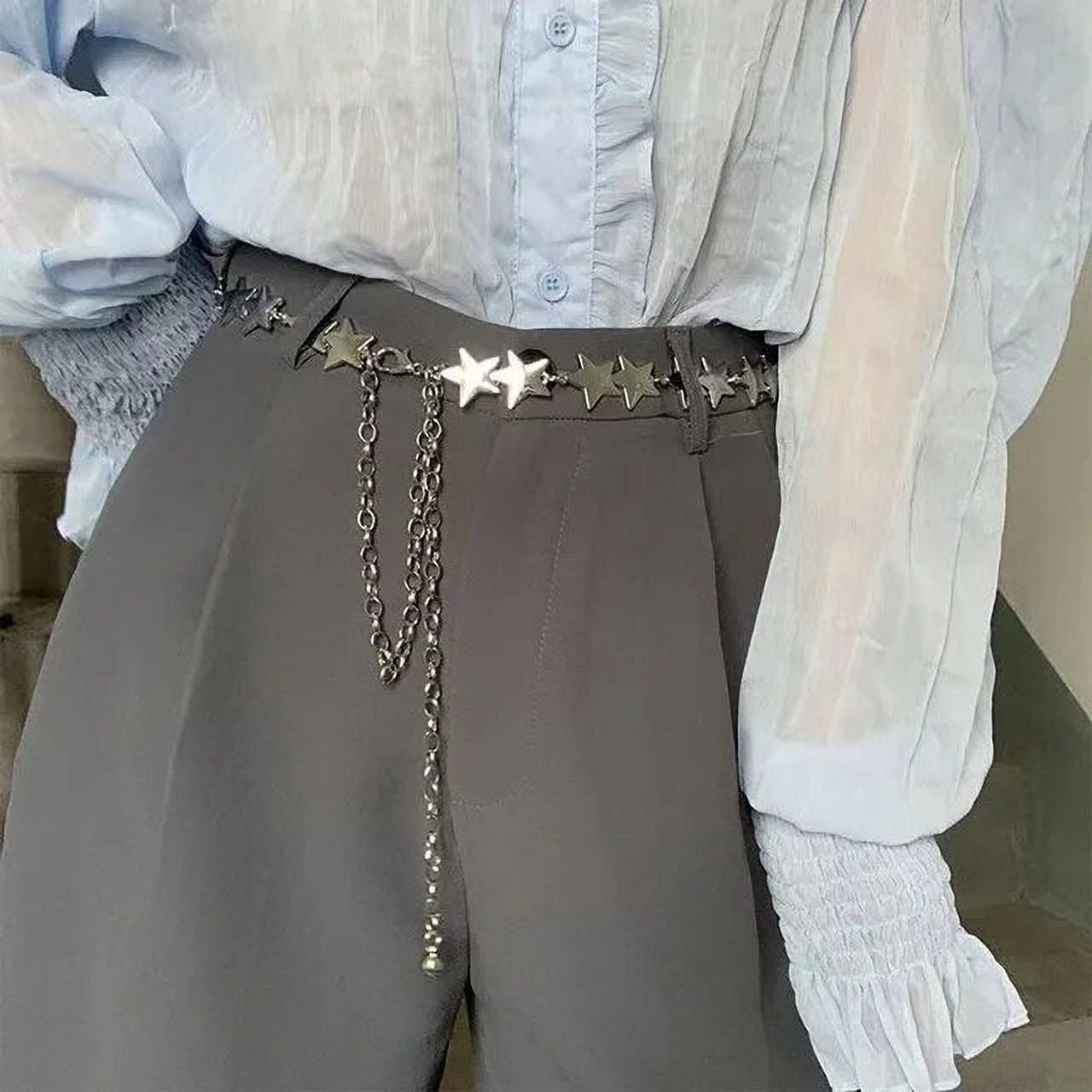 JLMMEN Metal Star Belt for Women Fashion Casual Luxury