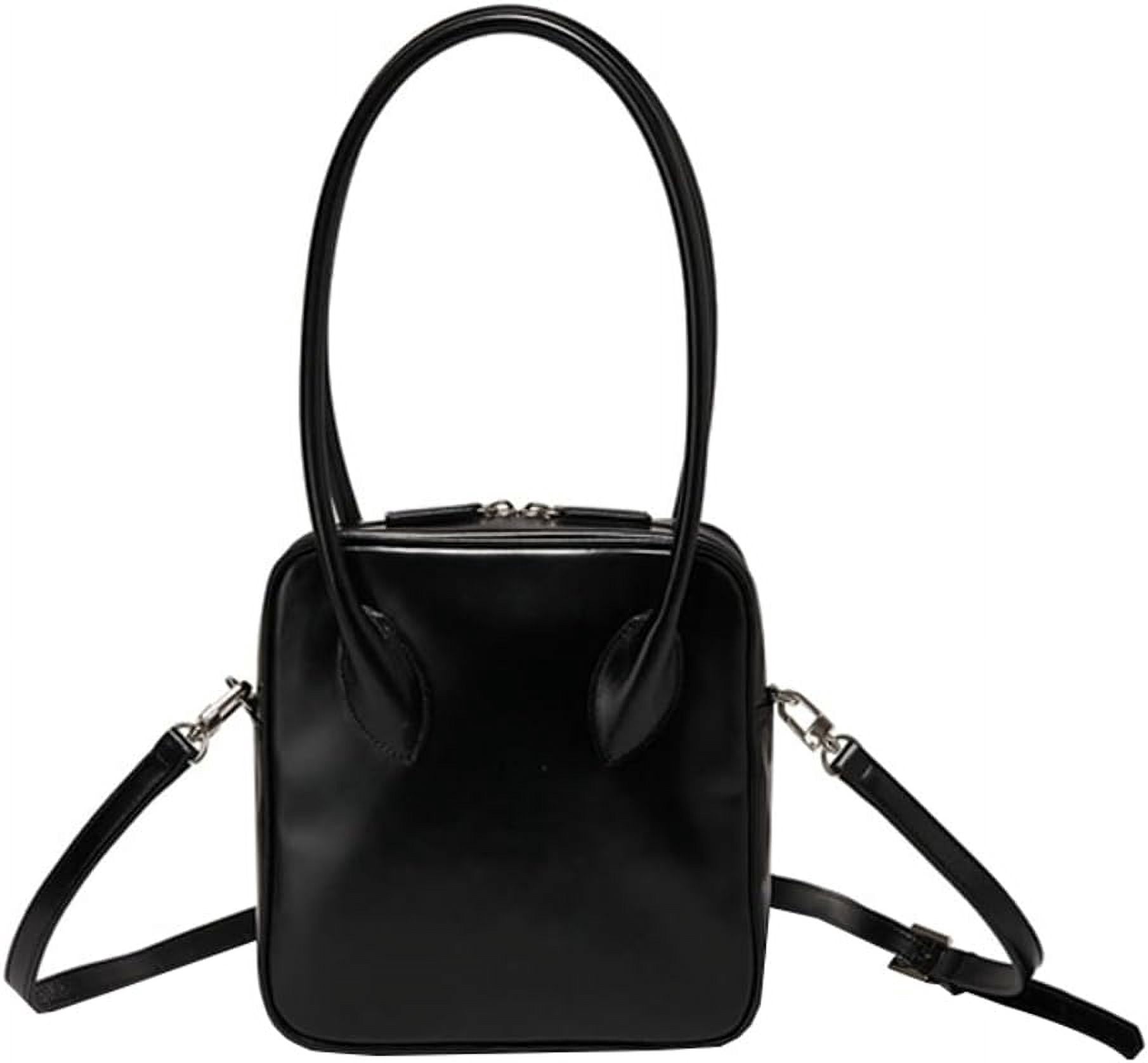 Feujury Women's Y2K Shoulder Bag - Vegan Leather Crossbody Purse With 2 Removable Straps | Retro Hobo Bag For Casual Outings