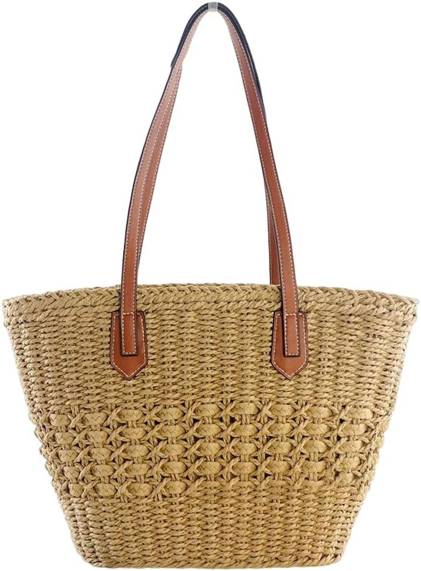 JLMMEN Women s Straw Hobo Bag Woven Shoulder Bag Large Totes Summer Travel Beach Handbag Handmade Purse Walmart