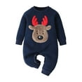 thumbnail image 1 of JLMSPLWG Baby Boy My First Christmas Outfit 18 Month Boy Christmas Christmas Outfits Boys Clothes for 1 Year Old Girl Girls Clothes Size 4 Long, Blue 0-3 Months, 1 of 5