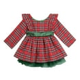 thumbnail image 1 of JLMSPLWG Baby Girl Christmas Dress 9-12 Months Mommy and Me Christmas Dresses Girls Christmas Size 8 White Silk Dress Baby Santa Outfit First, Red 12-18 Months, 1 of 8