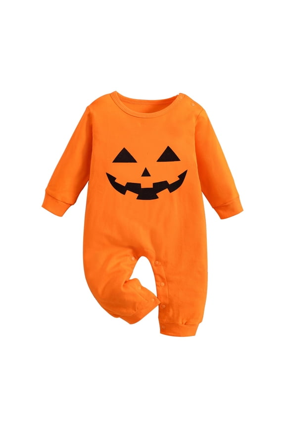Big Brother Little Sister Outfits Baby Boy Outfits Newborn Halloween Onesie Long Sleeve Onesies Boy 10-12 Girls Outfits Onesie Baby Girl, Orange 6-9 Months